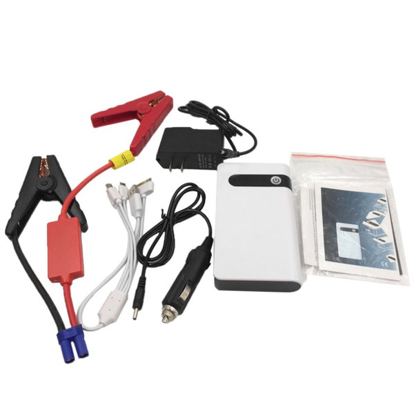 CY-17 12V Car Jump Starter 8000mAh White Power Bank Mini Multifunctional Starter Portable LED Lighting Car Accessories