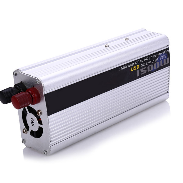 Car Inverter 1500W DC 12V AC 220V Vehicle Power Supply Switch On-board Charger Portable Power Charger Converter Adapter