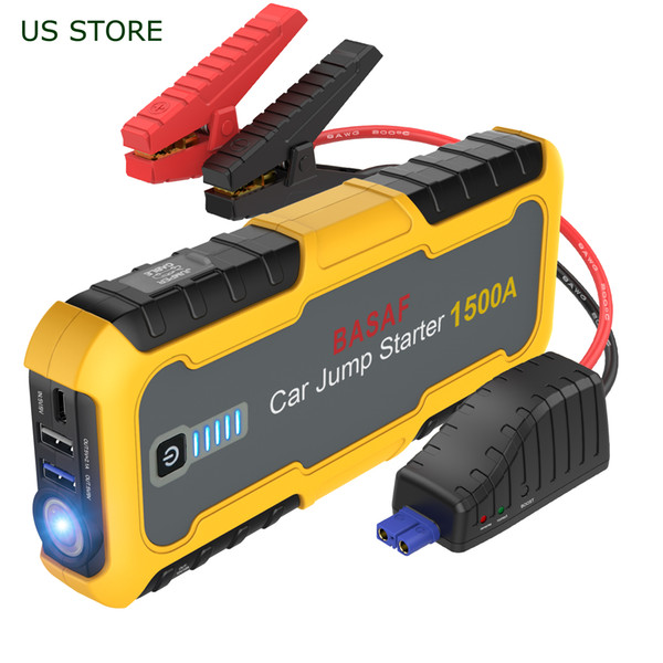 car jump starter portable jump starters 1500A 3.0 Quick Charge Ports Emergency