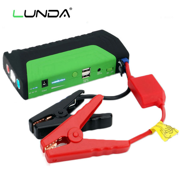 LUNDA 12600mAh 12V Car Jump Starter for Engines up to 3L Gas and 2.5L Diesel Auto Battery Booster Charger Phone Power Bank