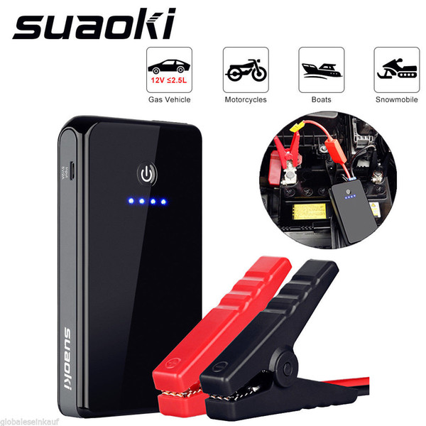 2017 12V 8000 mAh Car Jump Starter Booster Portable Battery Charger Power Bank Pack LED Free Shipping