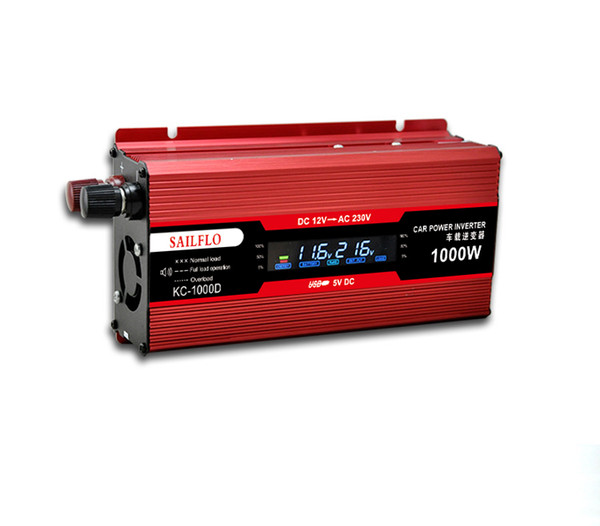 car inverters 1000W LCD Display DC 12V to AC 220V Portable Car Power Inverter Charger Converter 1000W WATT Top Sale