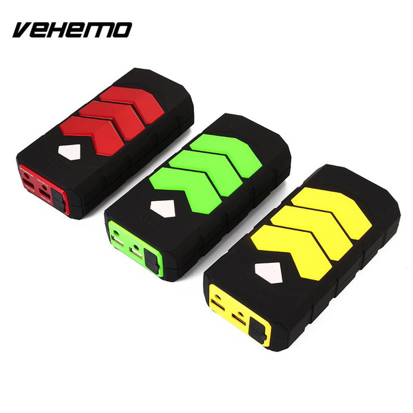 VEHEMO with LED 12V 1A Car Battery Charger Power Bank Car Jump Starter Kit Supplies DIY Automobile Power Kit