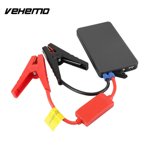 Car Jump Starter Battery Charger 12V Vehicle Portable Black Ultra-Thin Emergency