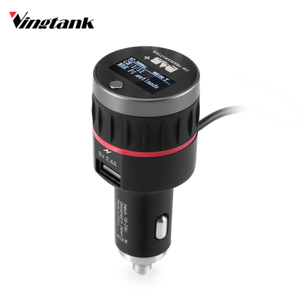 Vingtank Car DAB Radio Receiver Tuner with FM Transmitter Converter Plug-and-Play Adaptor USB/ANT Car USB Charger 5V/2.4A