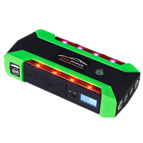 20000mAh Car Jump Starter 600A Peak Current Car Battery Power Pack 12V Green Light Strip Auto Charger Portable Starting Device