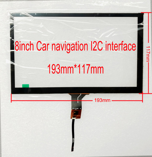 8 inch Car navigation, car computer I2C interface capacitive touch screen 193mm*117mm