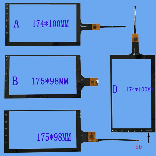 7-inch car navigation universal machine capacitive touch screen