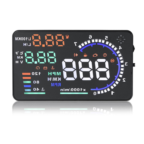 OBD Digital LED Screen Windscreen Driving Car Accessories HUD Fuel Warning ABS Diagnostic Tool Head Up Display