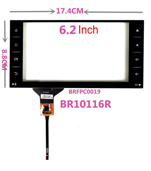 6.2inch I2C Interface Capacitive touch Screen For Car Navigation 174mm*88mm BR10116R BRFPC0019