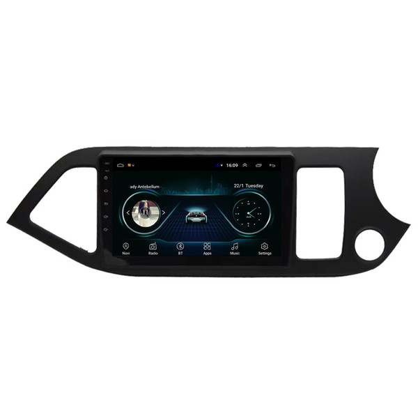 Android car mp3 mp4 player excellent bluetooth HD1080 display Resolution 1024 * 600 USB for KIA morning right 9inch