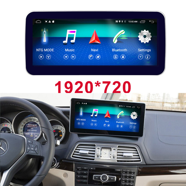 10.25 inch 4G+64G Android 8.1 Car Radio Bluetooth GPS Navigation WiFi Head Unit Screen for Mercedes Benz E-Class Coupe C207