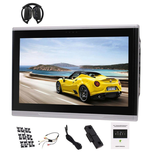 Car Rear-seat Headrest Monitor 10.1 inch Android 6.0 Rear Headrest Player PC Tablet Monitor+IR Headphone 1080P Full Touch Screen