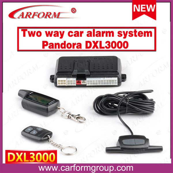 Wholesale-Free shipping Russia version two way car alarm system Pandora DXL3000 Engine starter 2-way Auto alarm system Pandora DXL3000