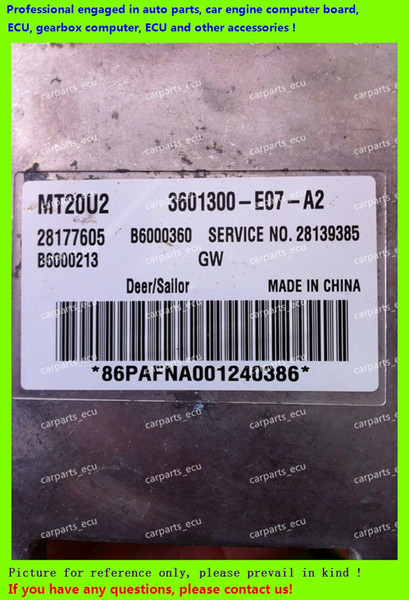 For car engine computer/MT20U MT20U2 MT22 ECU/Electronic Control Unit/Car PC/Great Wall Deere Pickup 28177605 3601300-E07-A2