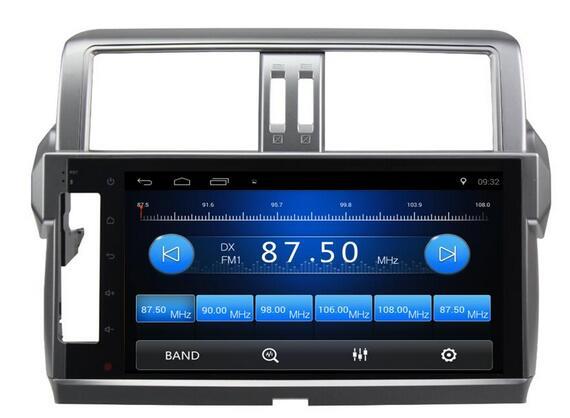 Free Shipping Android 6.0 10.1 inch Car Dvd Gps for Toyota Prado 2014 4-Core Steering wheel control wifi support dvr 3g