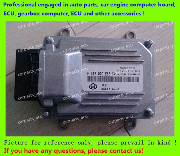 For Changan car engine computer board/M7 ECU/Electronic Control Unit/Car PC/ F01R00DE68 3600010-H01 JL475Q/F01RB0DE68