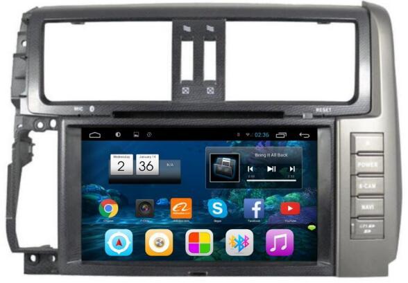 IPS 2G Ram 8 inch Android 6.01 Car Audio for Toyota Prado 2010 - 2013 with DVD Stereo Vedio GPS Navi Multimedia 4G Monitor