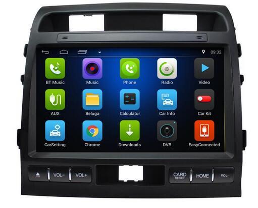 Free Shipping Android 6.0 10.1 inch Car Dvd Gps for Toyota Land Cruiser 200 2008-2013 4-Core Steering wheel control wifi