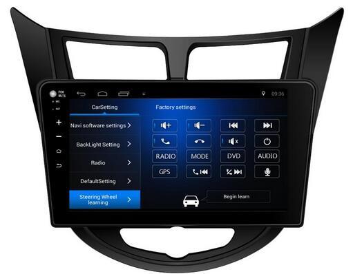 Free Shipping Android 6.0 10.1 inch Car Dvd Gps for Hyundai Verna 4-Core Steering wheel control phonelink Wifi 3G DVR