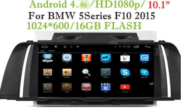 10.2 inch Android 4.44 Car Dvd Gps Navi Audio for BMW 5Series F10 2013 2015 HD1024*600 OBD 1GB DR 16GB 3g WIFI DVR support,