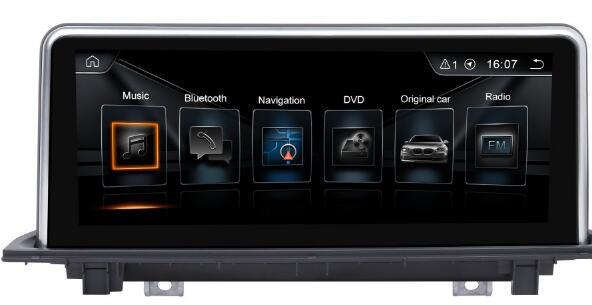 8.8 inch Android 4.44 Car Dvd Gps Navi Audio for BMW X1 F48 (2016-2017) HD1028*480 , iDrive Steering wheel original car infor