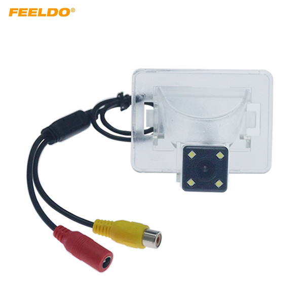 FEELDO Car Backup Rear View Camera With 4LED/8LED/12LED Light For Mazda 5 Reversing Camera #4854