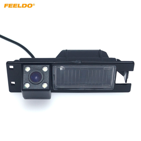 FEELDO Car CCD Rear View Camera with LED For Opel Astra H J FIAT Grande Buick Regal Backup Parking Camera #1035