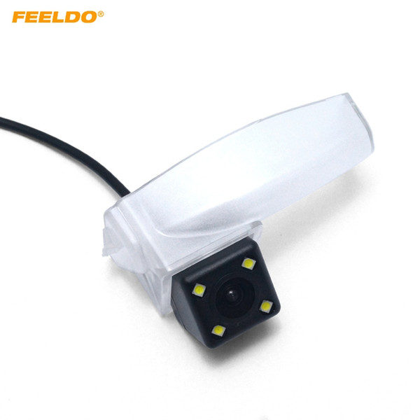 FEELDO Special Reverse Rear View Car Camera with LED Light For Mazda2 Mazda3 Parking Backup Camera #1262