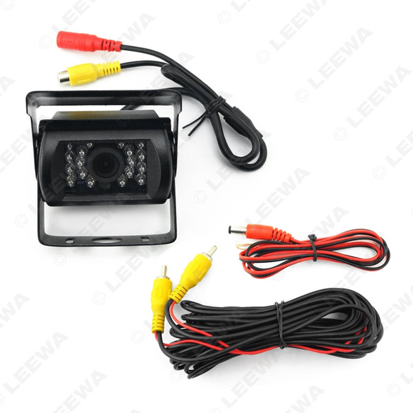 FEELDO 9V-24V Bus Truck 170 Degree Rearview Night Vision IR Camera Reversing Car Camera with Video Cable #1256