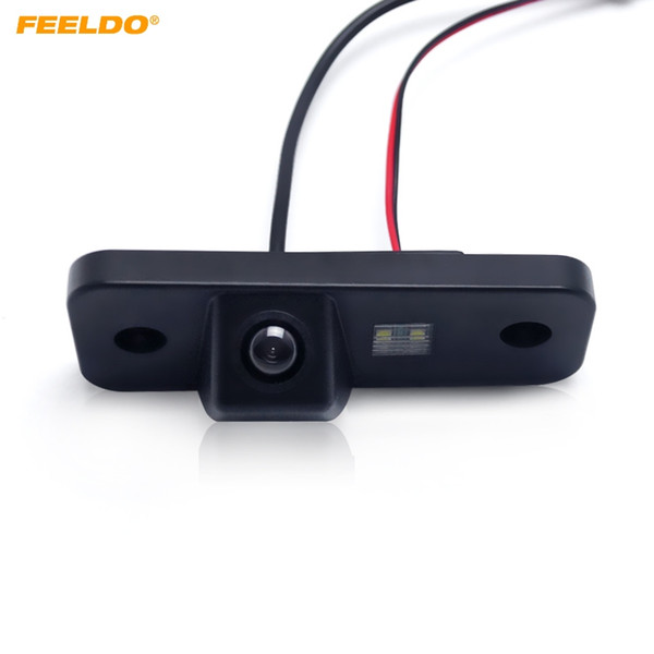 FEELDO Car Reverse Rear View Camera for Hyundai Santa FE Santafe Azera Grandeur License Plate Camera #2616