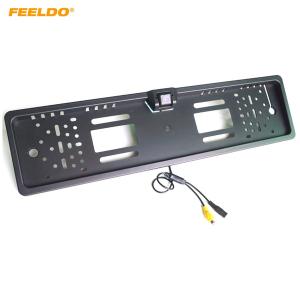 FEELDO Car Auto Special European License Plate Mount Rear View Camera with Guide Lines Backup Camera #4790