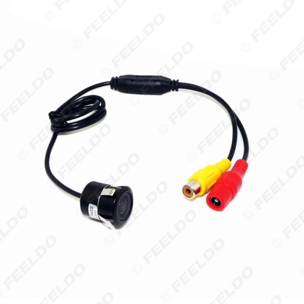 FEELDO Car Front View 18.5mm Snap Ring Car Original Image RCA Camera Night Vision Camera #1522