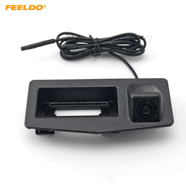 FEELDO Car Trunk Handle Backup Rearview Camera for Cadillac ATS-L 2014/15/16 Reverse Parking Camera #2590