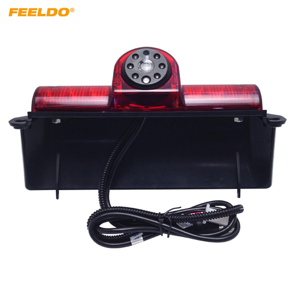 FEELDO Car LED Brake Light IR Rear View Reversing/Parking Camera For GM Express Chevy Savana cargo VAN #5373