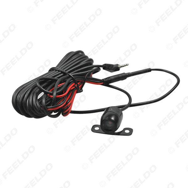 FEELDO Waterproof 2.5mm (4Pin) Jack Port Universal Night Vision Car Rear View Camera For DVR Video Recorder #1304