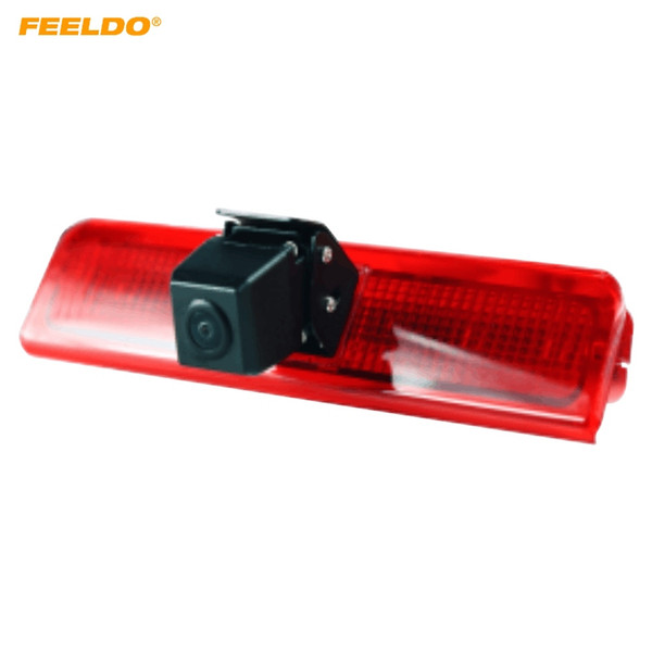 FEELDO Car Brake Light Backup Camera Bulit-In LED For Volkswagen Caddy 03-15 Reverse Rearview Camera #1882