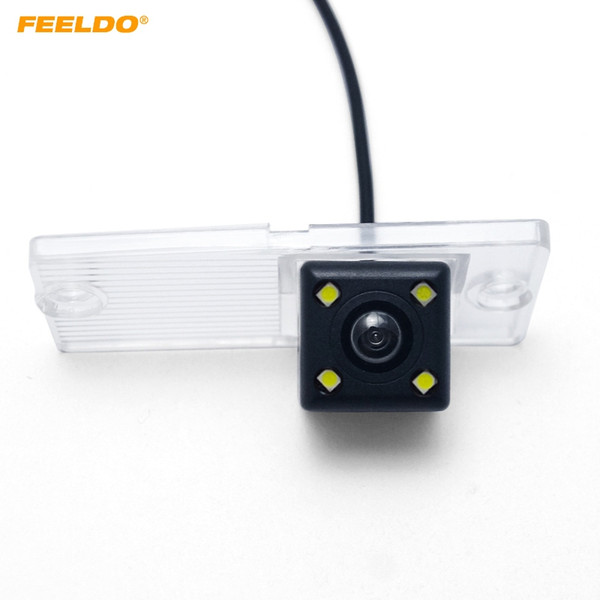 FEELDO HD Car Backup Rear View Camera With LED Light For KIA Cerato (09~13) /Forte (09~13) Night Vison Reverse Car Camera Kit #3911