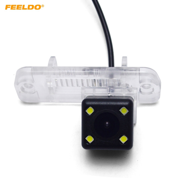 FEELDO Car Rear View Camera With LED For Benz C-Class W203 E-Class W211 CLS-Class W219 Backup Camera #3839