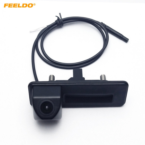 FEELDO Special Car Rearview Trunk Handle Parking Camera For Sokda Octavia 2010~2012 #2852