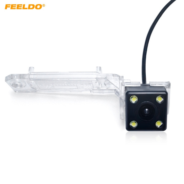 FEELDO Car Parking Rear View Camera With LED Light For Volkswagen Touran/Caddy/Jetta(Sagitar)/Golf Plus/Passat B6/T5 Transporter #4689