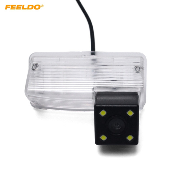 FEELDO Car Rear View Camera with LED light For Toyota Corolla E120/E130/Reiz(10~12)/Vios(03~08) Reversing Parking Camera #4103