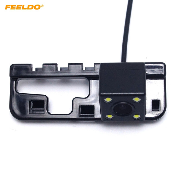 FEELDO Special Car Rearview Camera With LED Light for 2010 Honda Civic with guide Line Backup Camera #2050