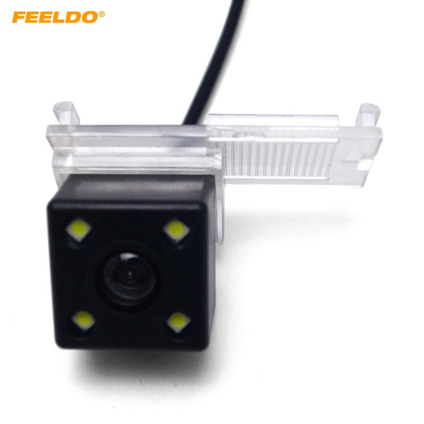 FEELDO Car Rear View Reverse Backup Camera With LED For Peugeot 301/308/408/508/C5/3008//307(Hatchback)/307CC (13~15) #3179