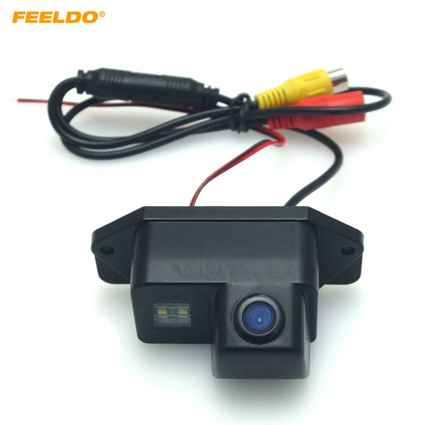 FEELDO Car CCD Rear View Camera with LED For Mitsubishi Lancer Wing God 2012-2014 Backup Parking Camera #6017