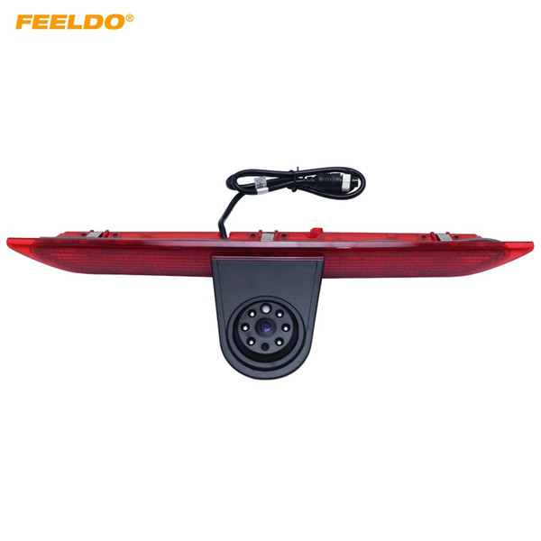 FEELDO Car LED Brake Light IR Rear View Reversing/Parking Camera For FORD Transit L MODEL 2014-2015 #5375