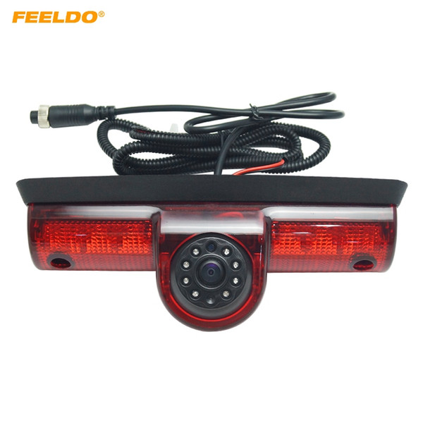 FEELDO Car LED Brake Light IR Rear View CCD Camera Parking Camera For Nissan NV Passenger Cargo Van NV1500/NV2500/NV3500(2009-2014) #5371