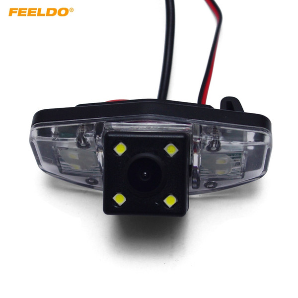 FEELDO Car CCD Rear View Camera With LED For Honda Accord/Pilot/Civic/Odyssey Reversing Backup Camera #1015