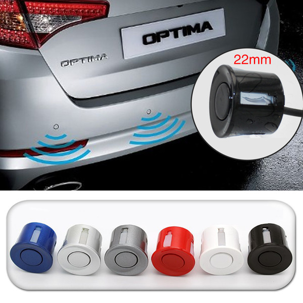 4pcs 22mm Reversing Radar Parking Sensors With 2.5m line Parking Assistance black white silver blue gray red availble car