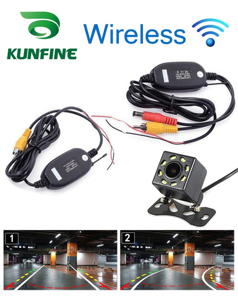 Universal Wireless Tracks CCD Rear View Camera Reverse Backup Camera Car Reversing Parking Assistance 8 LED Light Night Vision